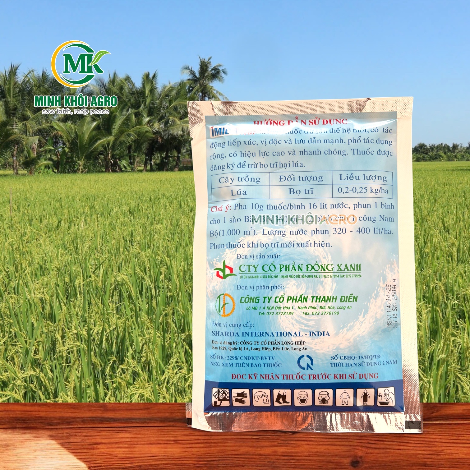 Thuốc trừ sâu rầy IMIDA 10WP - Gói 100g